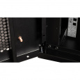 Шкаф 19" телекоммуникационный настенный, 6U 368x600х450 мм, дверь перфорация, черный